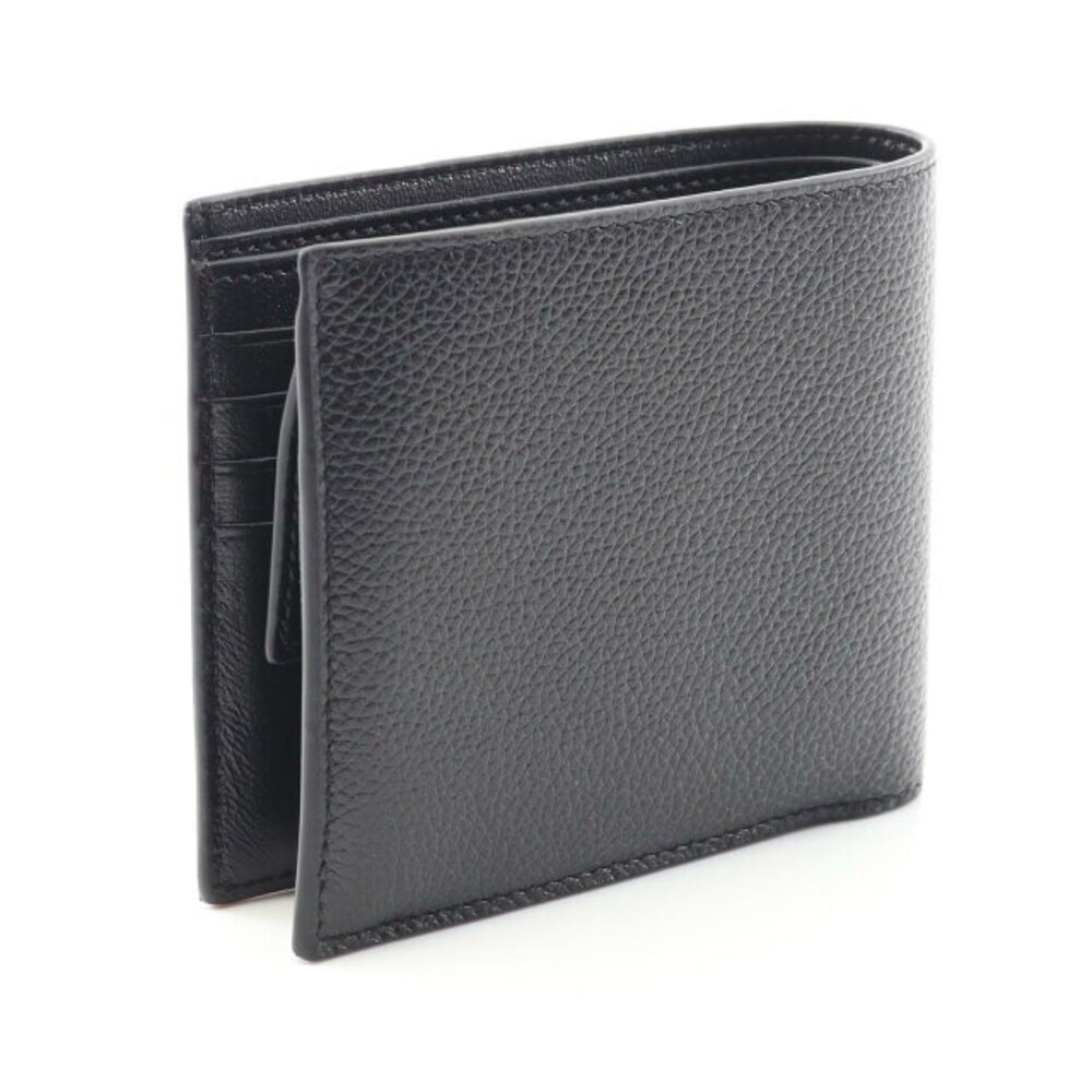 Balenciaga Leather Square Cash Wallet Black Bifold